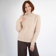 Load image into Gallery viewer, Irish Turtleneck Women's Sweater