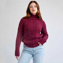 Load image into Gallery viewer, Irish Turtleneck Women's Sweater