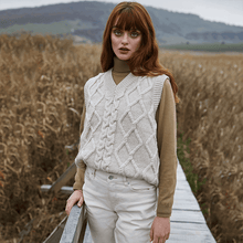 Load image into Gallery viewer, Irish V Neck Sleeveless Sweater Vest