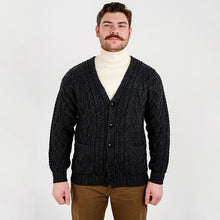 Load image into Gallery viewer, Traditional Men's V Neck Irish Cardigan