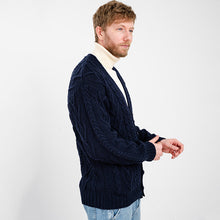 Load image into Gallery viewer, Traditional Men's V Neck Irish Cardigan