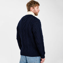 Load image into Gallery viewer, Traditional Men's V Neck Irish Cardigan