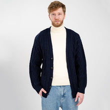 Load image into Gallery viewer, Traditional Men's V Neck Irish Cardigan