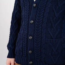 Load image into Gallery viewer, Traditional Men's V Neck Irish Cardigan