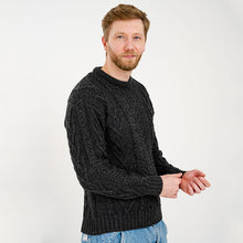 Load image into Gallery viewer, Irish Cable Knit Wool Aran Sweater for Men