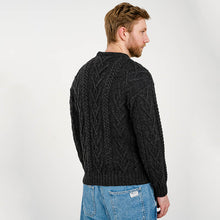 Load image into Gallery viewer, Irish Cable Knit Wool Aran Sweater for Men