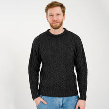 Load image into Gallery viewer, Irish Cable Knit Wool Aran Sweater for Men
