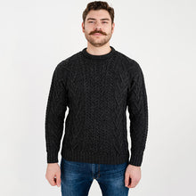 Load image into Gallery viewer, Irish Cable Knit Wool Aran Sweater for Men