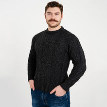 Load image into Gallery viewer, Irish Cable Knit Wool Aran Sweater for Men