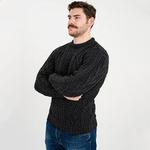 Load image into Gallery viewer, Irish Cable Knit Wool Aran Sweater for Men