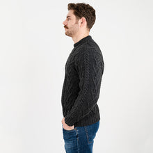 Load image into Gallery viewer, Irish Cable Knit Wool Aran Sweater for Men