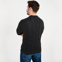 Load image into Gallery viewer, Irish Cable Knit Wool Aran Sweater for Men