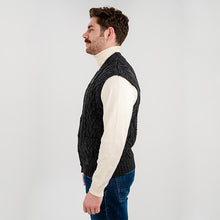 Load image into Gallery viewer, Men's V-Neck Irish Knit Vest
