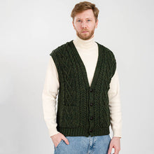 Load image into Gallery viewer, Men's V-Neck Irish Knit Vest