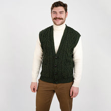 Load image into Gallery viewer, Men's V-Neck Irish Knit Vest