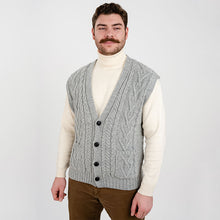 Load image into Gallery viewer, Men's V-Neck Irish Knit Vest