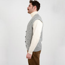 Load image into Gallery viewer, Men's V-Neck Irish Knit Vest