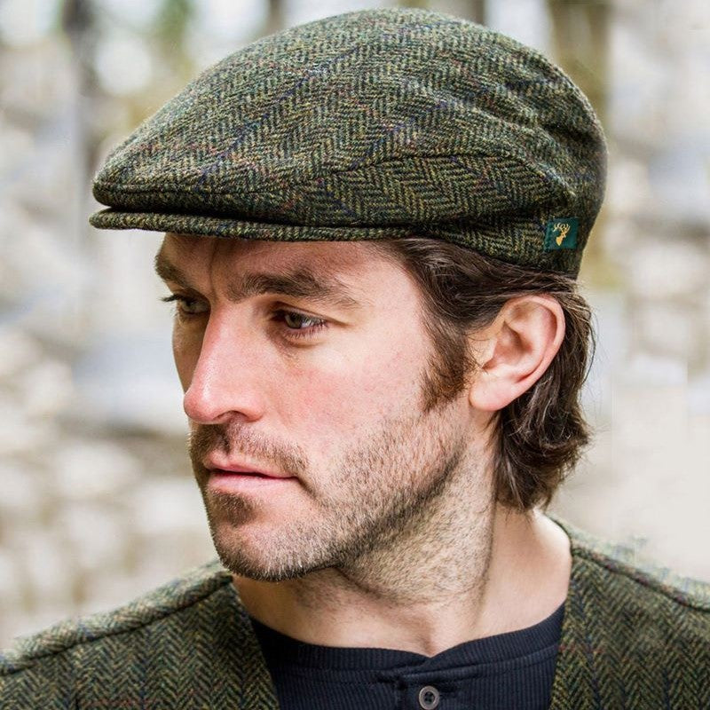 Traditional Irish Men's Flat Cap Green