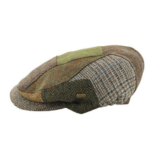 Load image into Gallery viewer, Irish Tweed Kerry Patch Flat Cap