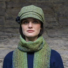 Load image into Gallery viewer, Irish Green Herringbone Newsboy Hat