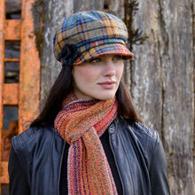 Load image into Gallery viewer, Irish Tweed Ladies Newsboy Cap Bright
