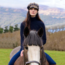 Load image into Gallery viewer, Brown Plaid Irish Newsboy Ladies Hat