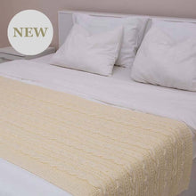 Load image into Gallery viewer, Cable Knit Irish Bed Runner