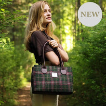 Load image into Gallery viewer, Green Plaid Ladies Tweed Handbag