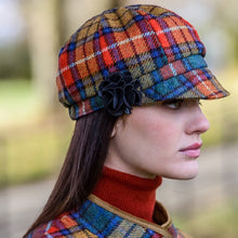 Load image into Gallery viewer, Irish Tweed Ladies Newsboy Cap Bright