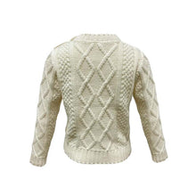 Load image into Gallery viewer, Kids Irish Knit Sweater with Shamrock
