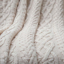 Load image into Gallery viewer, Heavyweight Irish Knit Throw