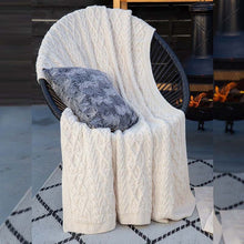 Load image into Gallery viewer, Heavyweight Irish Knit Throw
