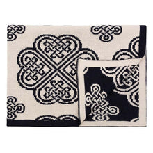 Load image into Gallery viewer, Celtic Spiral Knit Wool Throw