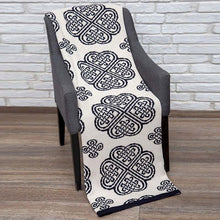 Load image into Gallery viewer, Celtic Spiral Knit Wool Throw