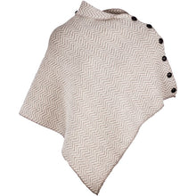 Load image into Gallery viewer, Wool Herringbone Irish Poncho