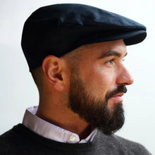 Load image into Gallery viewer, Hanna Hats Hanna Hats Linen Men's Cap 77B2 Navy TaraIrishClothing.com