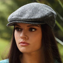 Load image into Gallery viewer, Hanna Hat Herringbone Vintage 77B2C001L female TaraIrishClothing.com