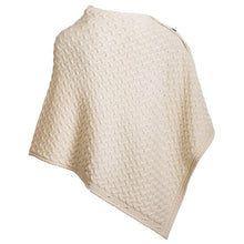 Load image into Gallery viewer, Merino Irish Poncho with Side Buttons