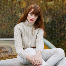 Load image into Gallery viewer, Irish Turtleneck Women's Sweater