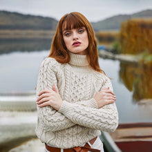 Load image into Gallery viewer, Irish Turtleneck Women's Sweater