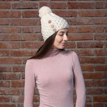 Load image into Gallery viewer, Irish Buttons Merino Wool Hat