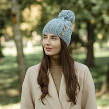 Load image into Gallery viewer, Irish Buttons Merino Wool Hat