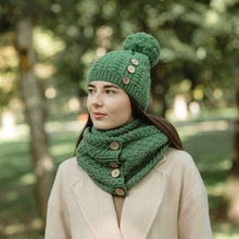 Load image into Gallery viewer, Irish Buttons Merino Wool Hat