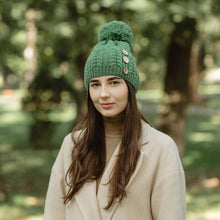 Load image into Gallery viewer, Irish Buttons Merino Wool Hat