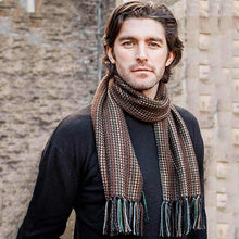 Load image into Gallery viewer, Alpaca Wool Irish Scarf- Brown-Color-Tara Irish Clothing