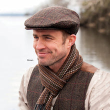 Load image into Gallery viewer, Alpaca Wool Irish Scarf Brown Side View-Tara Irish Clothing