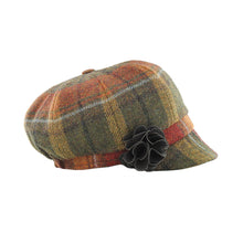 Load image into Gallery viewer, Irish Tweed Newsboy Rusty Ladies Hat
