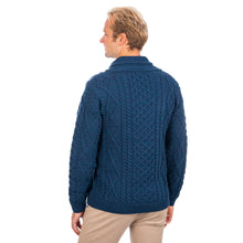 Load image into Gallery viewer, SAOL Men's Shawl Kerryman White Sweater SA209 TaraIrishClothing.com