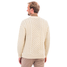 Load image into Gallery viewer, SAOL Charcoal Thick Hand Knit Irish Aran Sweater SA823 TaraIrishClothing.com