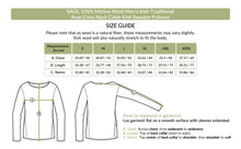 Load image into Gallery viewer, Men&#39;s Traditional Irish Aran Sweater Size Chart Tara Irish Clothing

